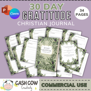 30 Day Gratitude Journal for Christians
