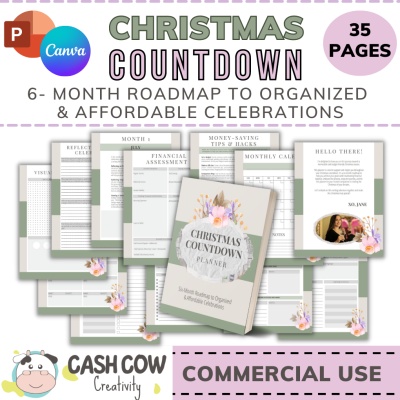 Christmas Countdown 6-Month Planner